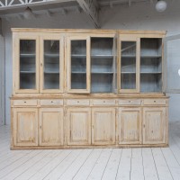 Imposante bibliothèque 12 portes en bois, 1950