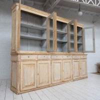 Imposante bibliothèque 12 portes en bois, 1950