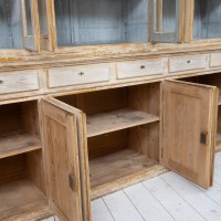 Imposante bibliothèque 12 portes en bois, 1950