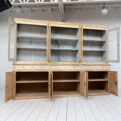 Imposante bibliothèque 12 portes en bois, 1950