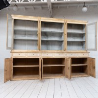 Imposante bibliothèque 12 portes en bois, 1950