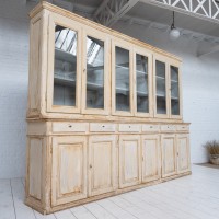 Imposante bibliothèque 12 portes en bois, 1950
