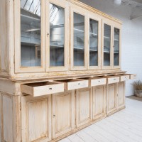 Imposante bibliothèque 12 portes en bois, 1950