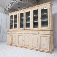 Imposante bibliothèque 12 portes en bois, 1950