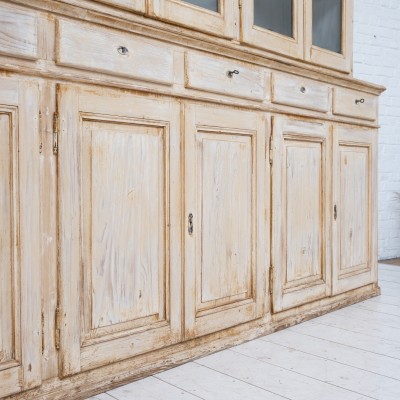 Imposante bibliothèque 12 portes en bois, 1950