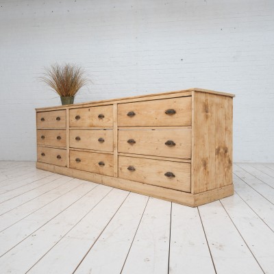 Large haberdashery cabinet drawers, 1900