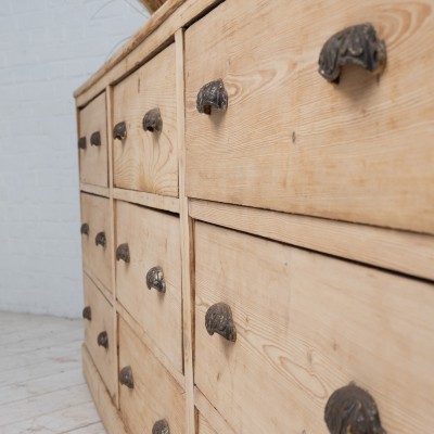Large haberdashery cabinet drawers, 1900