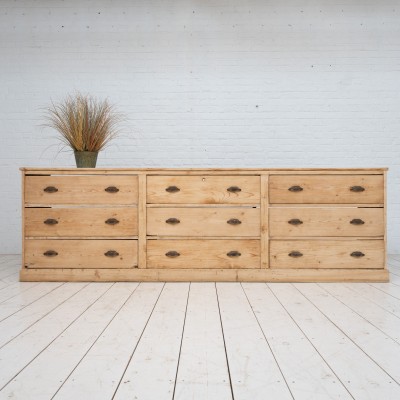 Large haberdashery cabinet drawers, 1900