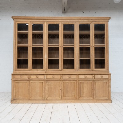 Bibliothèque en chêne 12 portes, 1920