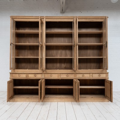 Bibliothèque en chêne 12 portes, 1920