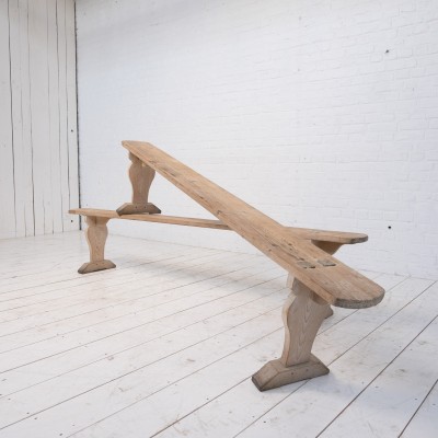 1-2 wooden benches, 19th century