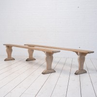 1-2 wooden benches, 19th century