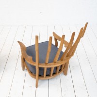 GUILLERME et CHAMBRON Grand Repos armchair France 1960 s