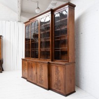Bibliothèque anglaise en acajou, 19ème