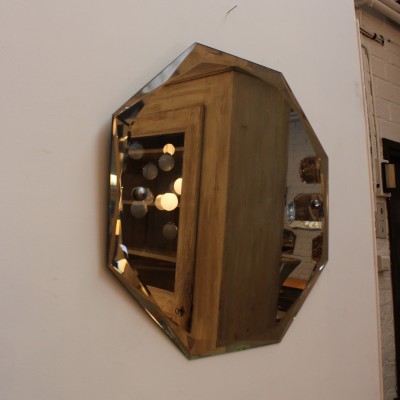 Large beveled 1950 mirror