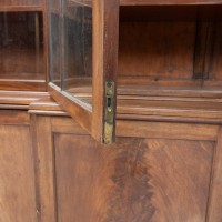 Bibliothèque anglaise en acajou, 19ème