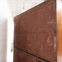 Bibliothèque anglaise en acajou, 19ème