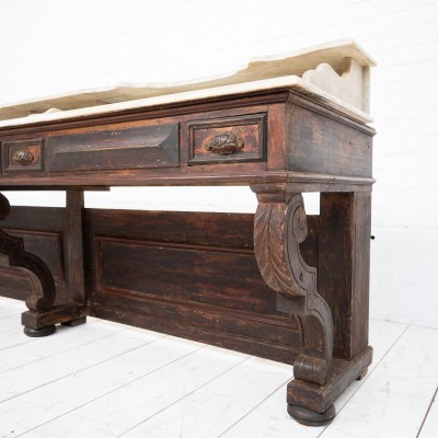 Ancien meuble de barbier, 1900