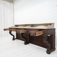 Ancien meuble de barbier, 1900