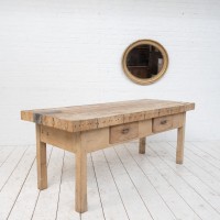 Ancien billot de boucher
