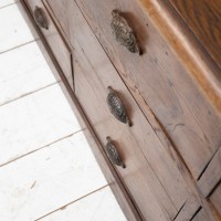 12-drawer oak workshop cabinet, early 20th century