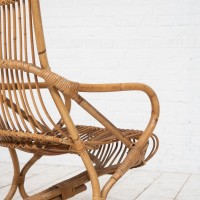 Pair of bamboo armchairs 1960