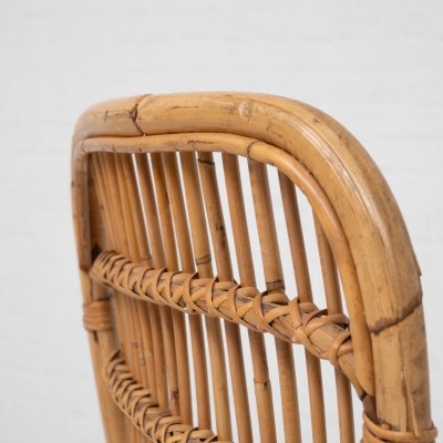 Pair of bamboo armchairs 1960