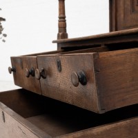 Curieux banc en chêne XVIIIème