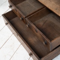 Curieux banc en chêne XVIIIème