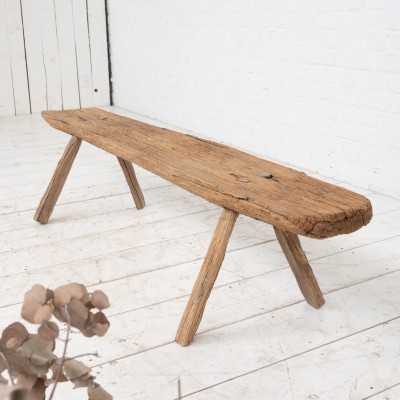 Antique primitive bench, circa 1920