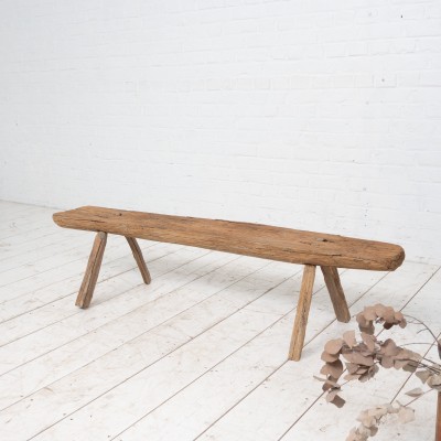 Antique primitive bench, circa 1920