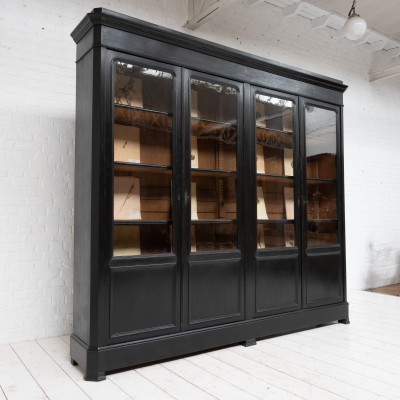 Imposante bibliothèque 4 portes, début XXème