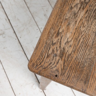 Large table de ferme en chêne, début XXème