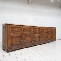 Exceptional oak and Burgundy stone icebox, 1920