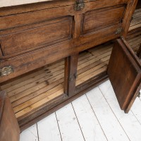 Exceptional oak and Burgundy stone icebox, 1920