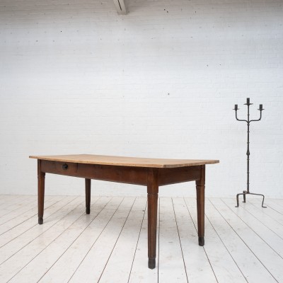 Table de ferme en chêne, début 20ème