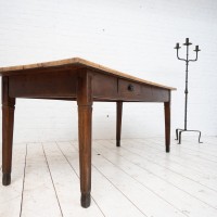 Table de ferme en chêne, début 20ème