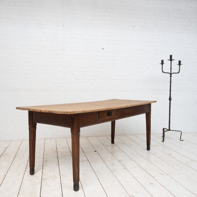 Table de ferme en chêne, début 20ème
