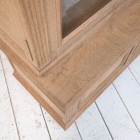 Vitrine 4 portes en chêne, début 20ème