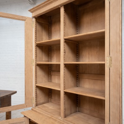Vitrine 4 portes en chêne, début 20ème