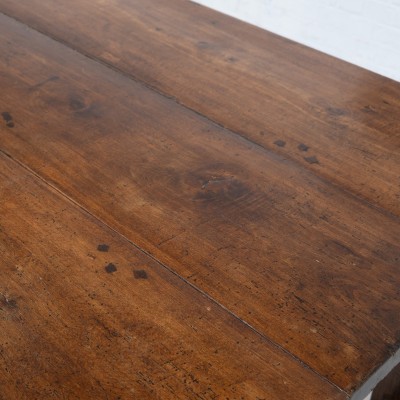 Grande table de chasse en hêtre, 19ème