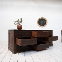 Comptoir en chêne, fin 19ème