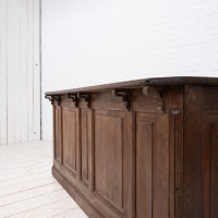 Comptoir en chêne, fin 19ème
