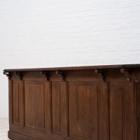 Comptoir en chêne, fin 19ème