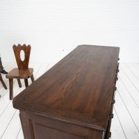 Comptoir en chêne, fin 19ème