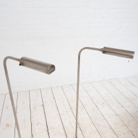Paire de liseuses en laiton nickelé, Christian Liaigre 1970
