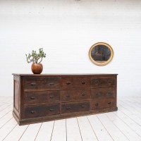 Comptoir en chêne, fin 19ème