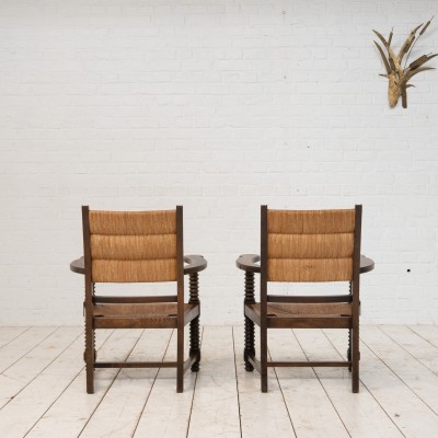 Paire de fauteuils style Charles DUDOUYT FRANCE 1940