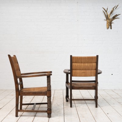 Paire de fauteuils style Charles DUDOUYT FRANCE 1940