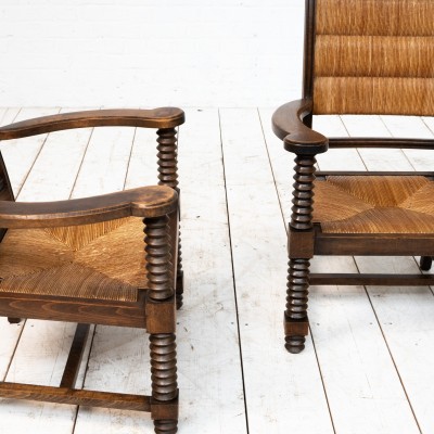 Paire de fauteuils style Charles DUDOUYT FRANCE 1940
